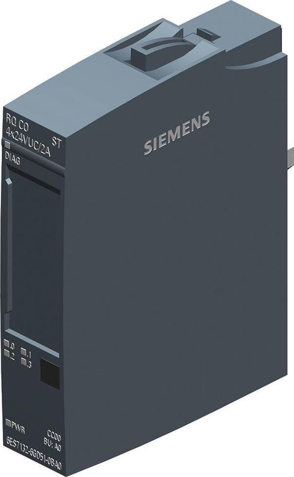 Siemens 6ES7132-6GD51-0BA0. Strømforsyning: Indendørs, Farve på produkt: Flerfarvet, Oprindelsesland: Tyskland. Vægt: 37g Emballagebredde: 65 mm, emba Flerfarvet
