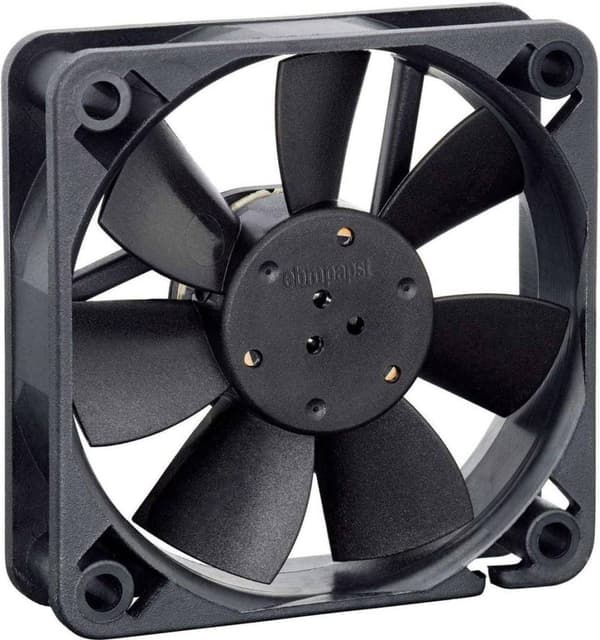 EBM Papst 612F/2-638 axialfläkt 12 V 27 m/h (L x B x H) 60 x 60 x 15 mm (9291708638)