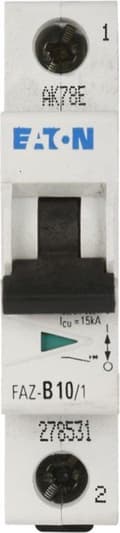 Miniatyrbild 3 av 4: Eaton FAZ-C2/1-DC effektbrytare Miniatyrbrytare typ C (279122)