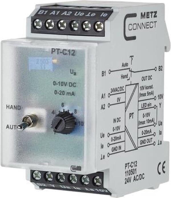 METZ CONNECT potentiaalieristin PT C12 24VAC/DC (110501)