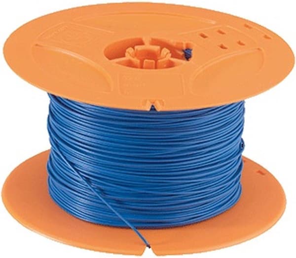 Lappetråd, 1,00 mm², rød blottet kobbertråd, fintrådet PVC (4510043/100)