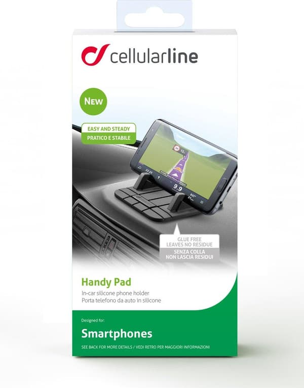 Cellular Line Handy Pad Universal - Bilholder til mobiltelefon - Sort