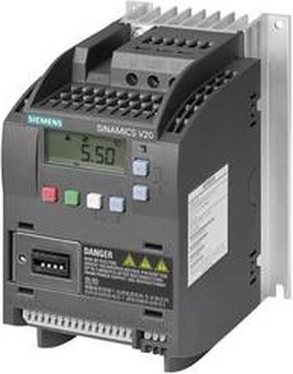 Siemens FSA frekvensomformer SINAMICS V20 6SL3216-5BE17-5CV0 3-faset 380 - 480 V 0,75 kW (6SL3216-5BE17-5CV0)
