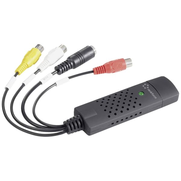 Renkforce RF-VC-120 Video Grabber inkl. videoredigeringsprogram, Plug & Play