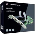 Miniatyrbild 3 av 4: Conceptronic SRC01G 2 Port Seriell-instickskort PCIe, Seriell (9-pol) PCIe