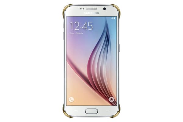 Samsung Clear Cover EF-QG920B - Bakskal till mobiltelefon - Guld - för Galaxy S6