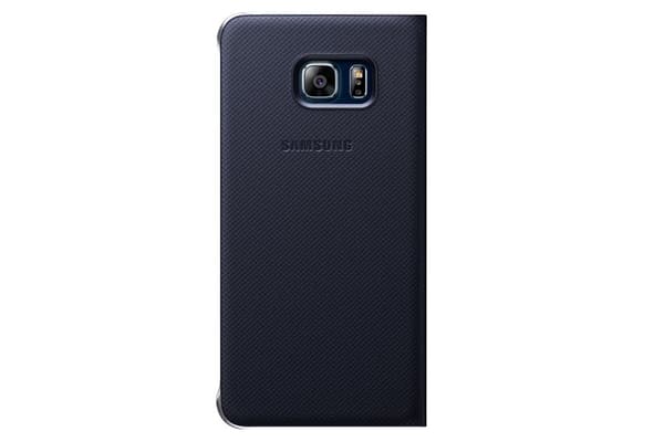 Samsung Flip Wallet EF-WG928P - Flip-fodral för mobiltelefon - Blåsvart - för Galaxy S6 edge+ (EF-WG928PBEGWW)