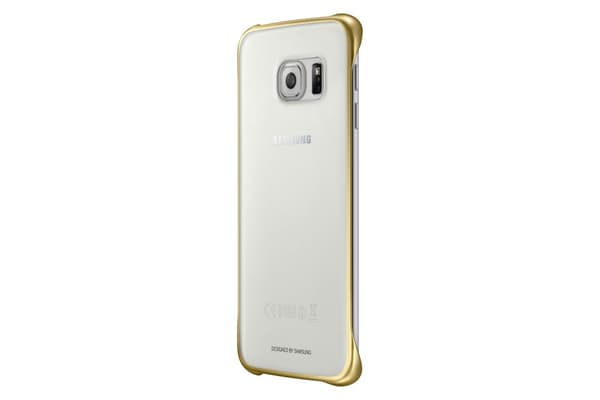 Samsung Clear Cover EF-QG925B - Bakskal till mobiltelefon - Guld - för Galaxy S6 edge
