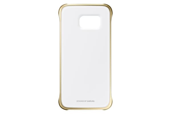 Samsung Clear Cover EF-QG925B - Bakskal till mobiltelefon - Guld - för Galaxy S6 edge