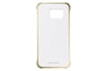 Miniatyrbild 6 av 6: Samsung Clear Cover EF-QG925B - Bakskal till mobiltelefon - Guld - för Galaxy S6 edge