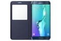 Miniatyrbillede 3 af 5: Samsung S View Cover EF-CG928P - flip cover til mobiltelefon - Blå Sort - til Galaxy S6 edge+ (EF-CG928PBEGWW)