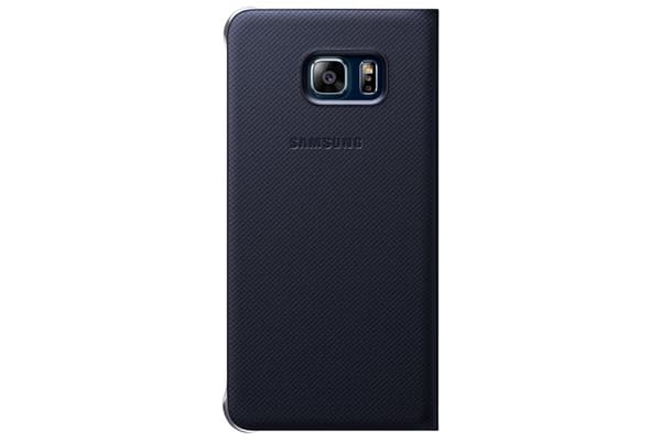 Samsung S View Cover EF-CG928P - flip cover til mobiltelefon - Blå Sort - til Galaxy S6 edge+ (EF-CG928PBEGWW)