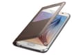 Miniatyrbild 4 av 5: Samsung S View EF-CG920P - mobilfodral - guld - för Galaxy S6