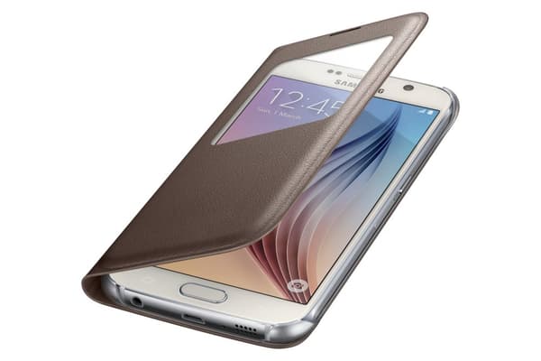 Samsung S View EF-CG920P - mobilfodral - guld - för Galaxy S6
