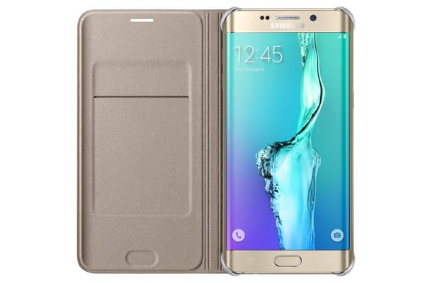 Samsung Flip Wallet EF-WG928P - flip cover til mobiltelefon - guld - til Galaxy S6 edge+