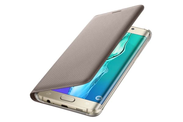 Samsung Flip Wallet EF-WG928P - flip cover til mobiltelefon - guld - til Galaxy S6 edge+