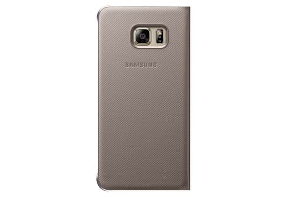 Samsung Flip Wallet EF-WG928P - flip cover til mobiltelefon - guld - til Galaxy S6 edge+