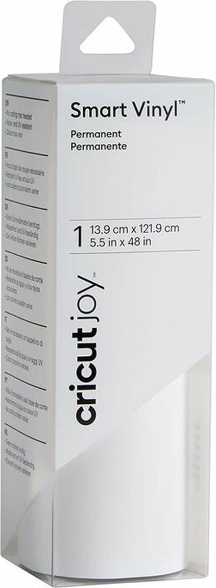 Cricut Joy Smart Vinyl - permanent - hvid - 14x122cm
