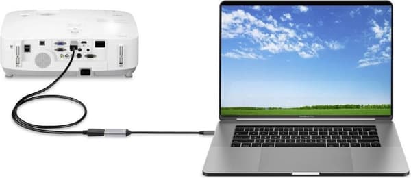 Renkforce USB-C / DisplayPort Adapterkabel USB-C-stik, DisplayPort-stik 0,15 m Sort RF-5397866 Afskærmet (dobbelt)