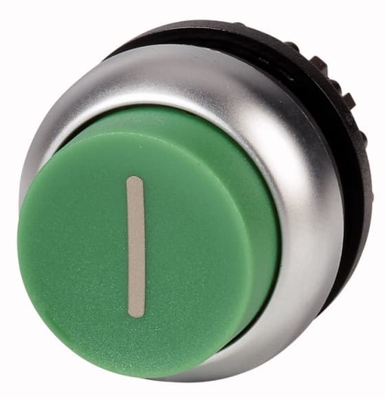 Eaton M22-DH-G-X1 Elektrisk kontakt Trykknapkontakt Sort - Grøn - Metallic (216657)