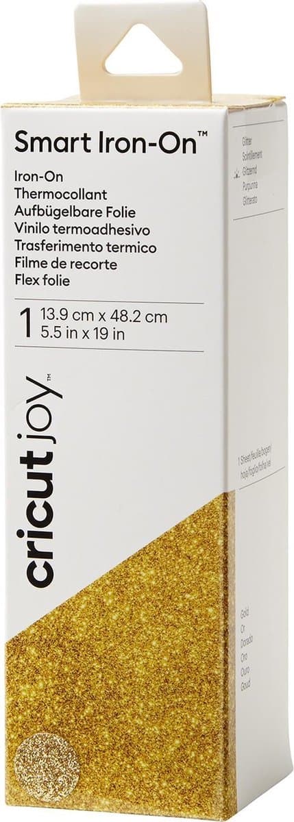 Cricut Joy Smart Iron-On - glitter guld - 14x48cm
