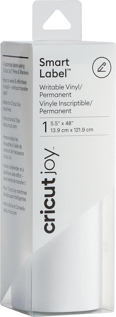 Cricut Joy Smart Labels - hvid - 14x122cm
