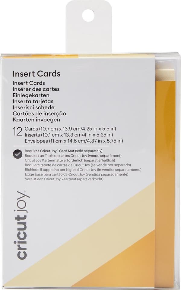 Cricut Indlægskort Creme / Holo R20 (10,8 cm x 14 cm) 12-pak.