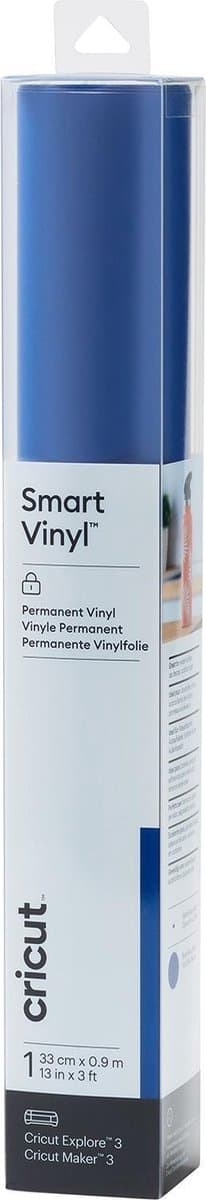 Cricut Smart Vinyl - permanent - blå - 33x91cm