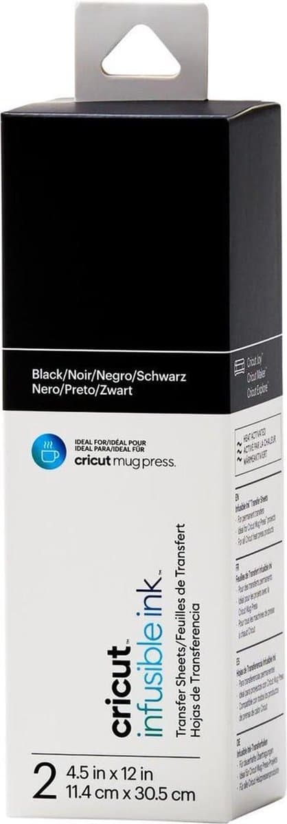 Cricut Infusible Ink Transfer Sheets 2-pak (sort) - ideel størrelse til MugPress