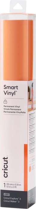 Miniatyrbillede 1 af 6: Cricut Smart Vinyl Permanent 33x91cm 1 ark (orange)