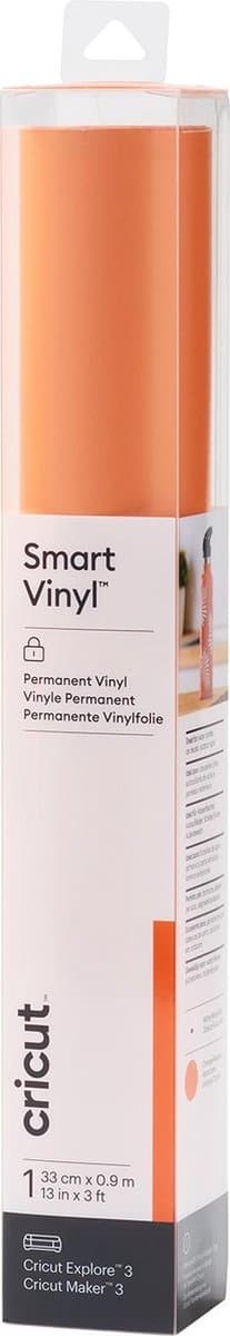 Cricut Smart Vinyl Permanent 33x91cm 1 ark (orange)