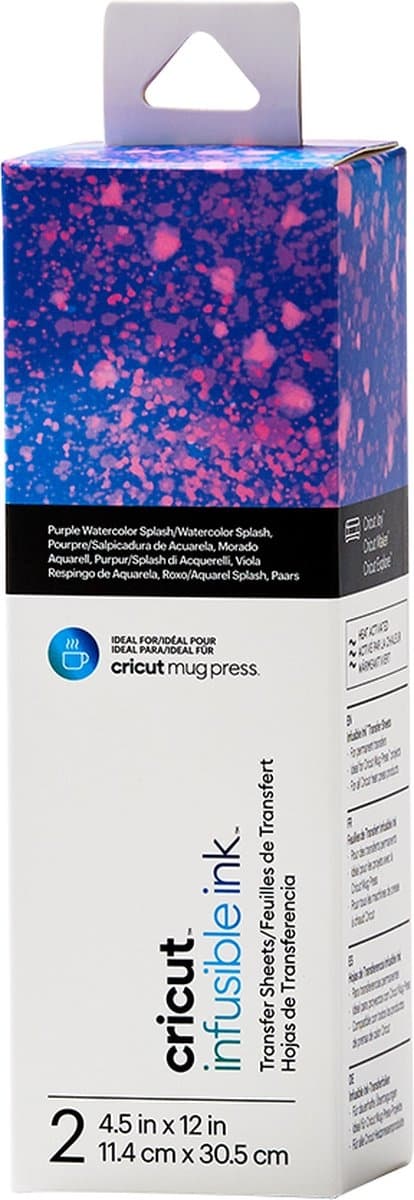 Cricut Infusible Ink Transfer Sheets 2-pak (Watercolor Splash) - ideel størrelse til MugPress