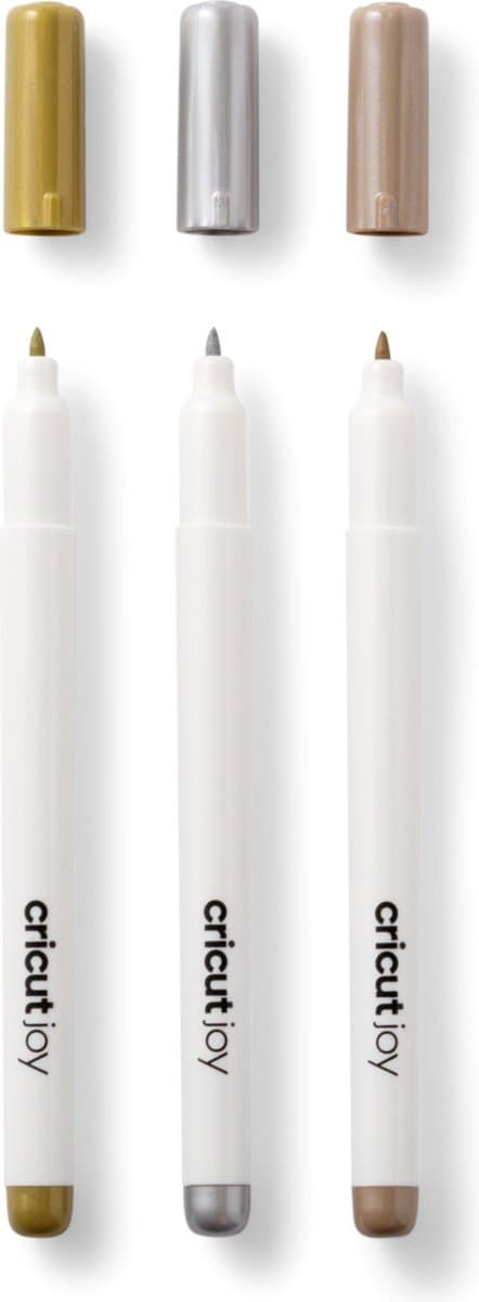 Cricut Joy Permanent Markers - guld, sølv, kobber - 1,0 mm - 3 stk.