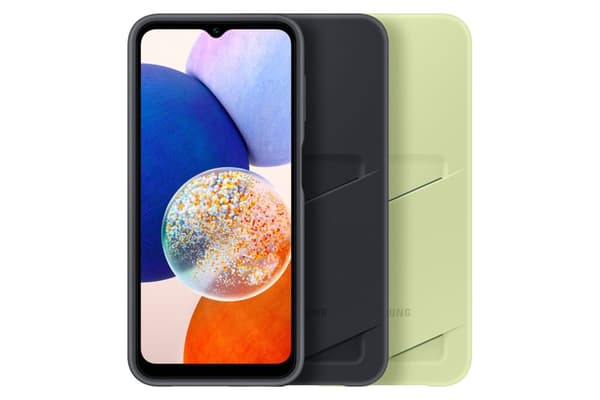 Samsung EF-OA146 - Bakskal till mobiltelefon - Termoplastisk polyuretan (TPU) - gulgrön - för Galaxy A14 5G (EF-OA146TGEGWW)