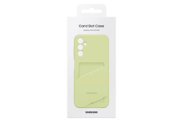 Samsung EF-OA146 - Bakskal till mobiltelefon - Termoplastisk polyuretan (TPU) - gulgrön - för Galaxy A14 5G (EF-OA146TGEGWW)