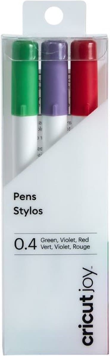 Cricut Joy Fine Point Pen Sæt - pink, grøn, violet - 0,4 mm - 3 stk.