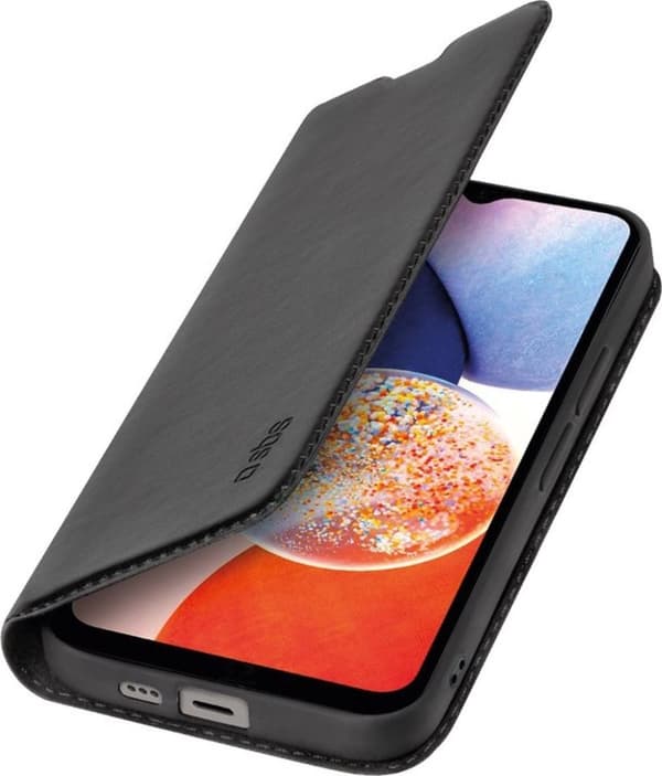 SBS Book Wallet Bokhylla Fodral - Passar Samsung Galaxy A34 - Mobiltelefonfodral - Svart
