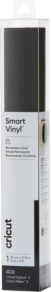 Cricut Smart Vinyl Permanent 33x91cm 1 ark (Shimmer Black)