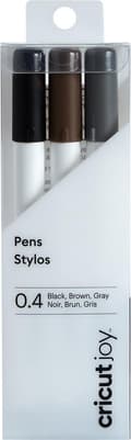 Miniatyrbillede 1 af 6: Cricut Joy Fine Point Pen Sæt - sort, brun, grå - 3 stk