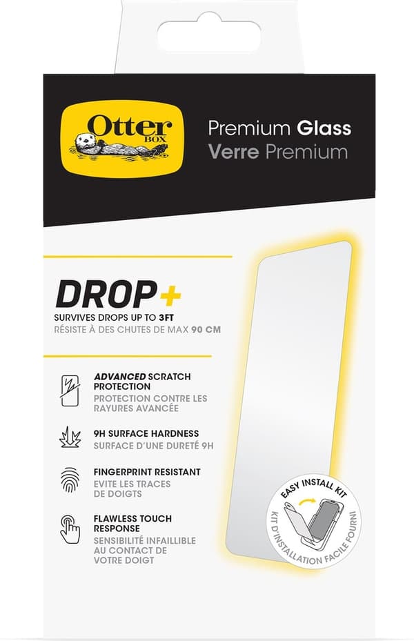 OtterBox Premium Glass Antimikrobiel Apple iPhone 15 Pro - klar