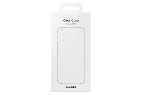 Samsung EF-QA346 - Bagcover til mobiltelefon - gennemsigtig - til Galaxy A34 5G (EF-QA346CTEGWW)