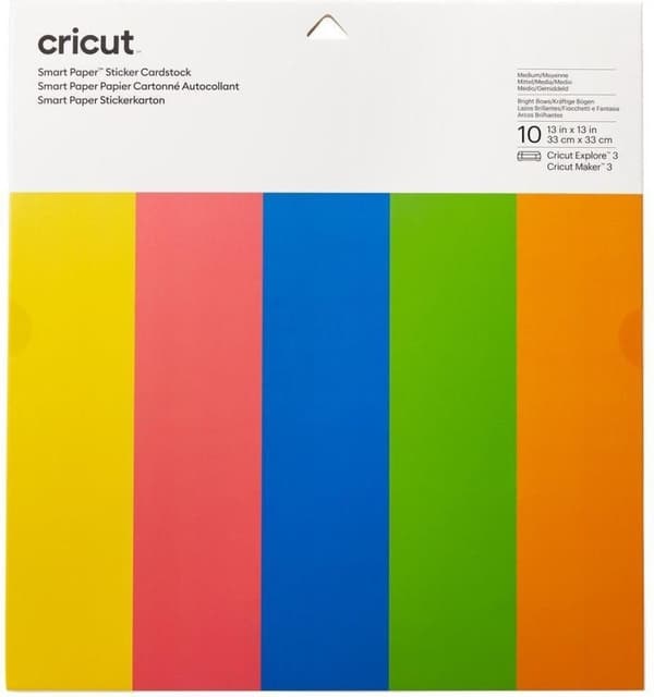 Cricut Smart Sticker Cardstock 33x33cm 10 ark (Brilliant Bows)