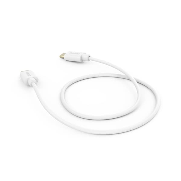 Hama laddningskabel USB-C - USB-C 1 m vit - digital/data - laddningskabel - USB-C - USB-C - 1 m - vit (00201590)