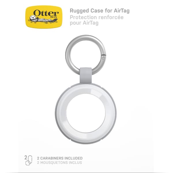 OtterBox - Airtag-kotelo - kestävä - polykarbonaatti - Icecap (valkoinen) - Apple AirTagille