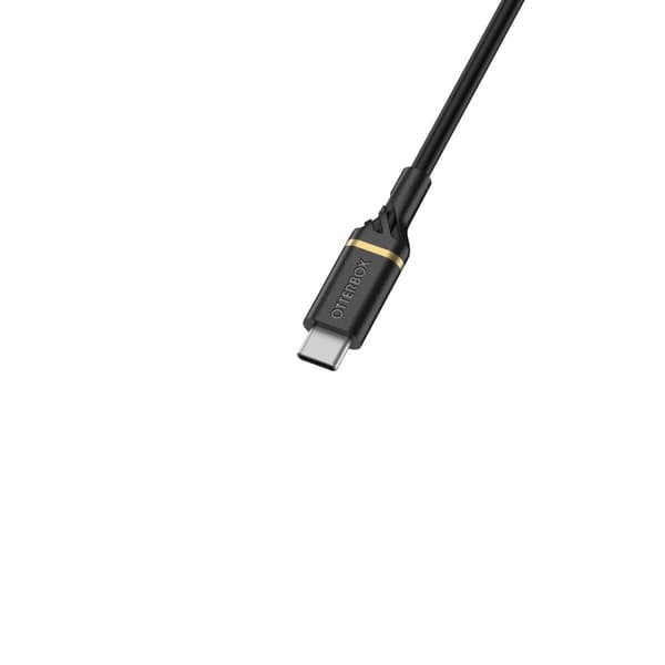 OtterBox Standard - USB-kabel - 24 pin USB-C (M) til 24 pin USB-C (M) - USB 2.0 - 3 A - 3 m - understøtter strømforsyning - Black Shimmer