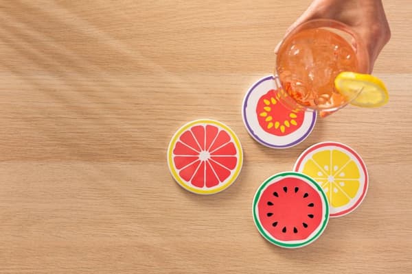 Cricut Infusible Ink Aluminium Underlägg 4-pack (vit, fyrkantig)