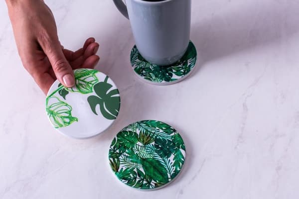 Cricut Infusible Ink Aluminium Underlägg 4-pack (vit, fyrkantig)