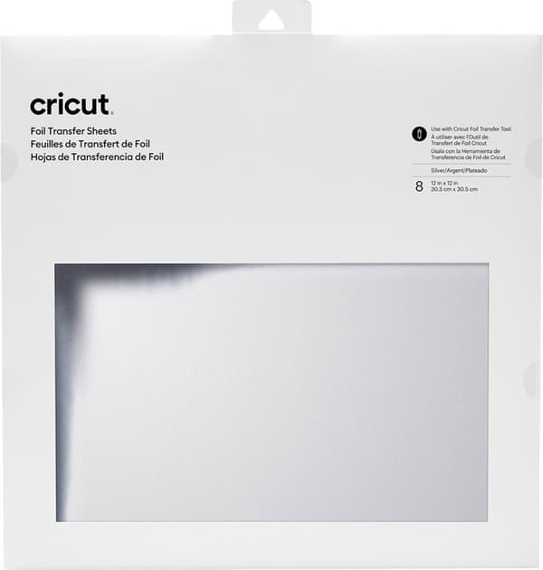 Cricut Transfer folieark 30x30cm 8 ark (sølv)