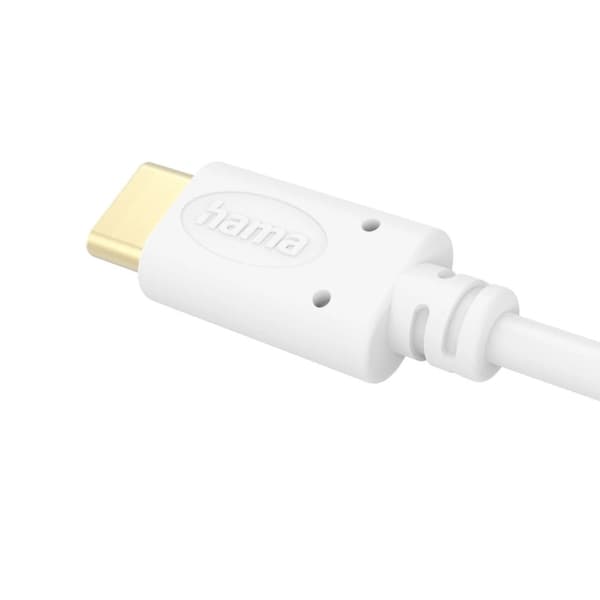 Hama 00201704 USB-kabel 1,5 m USB 2.0 USB C vit (00201704)
