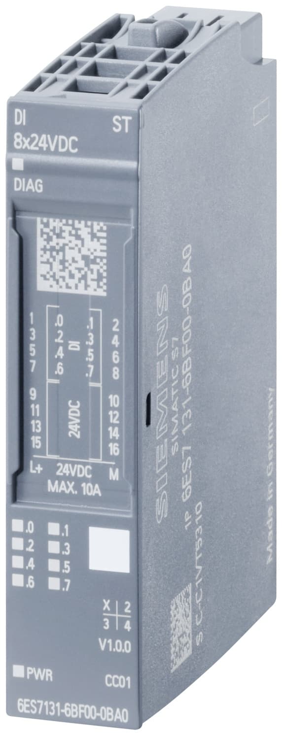Siemens 6ES7131-6BF00-0CA0 strømforsyning & spændingsomformer indendørs flerfarvet (6ES7131-6BF00-0CA0) Flerfarvet